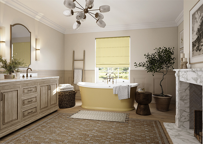 The British Stripe Co. Catherine, Brighton No.2 - Twist&Fit Roman Blind - Image 7